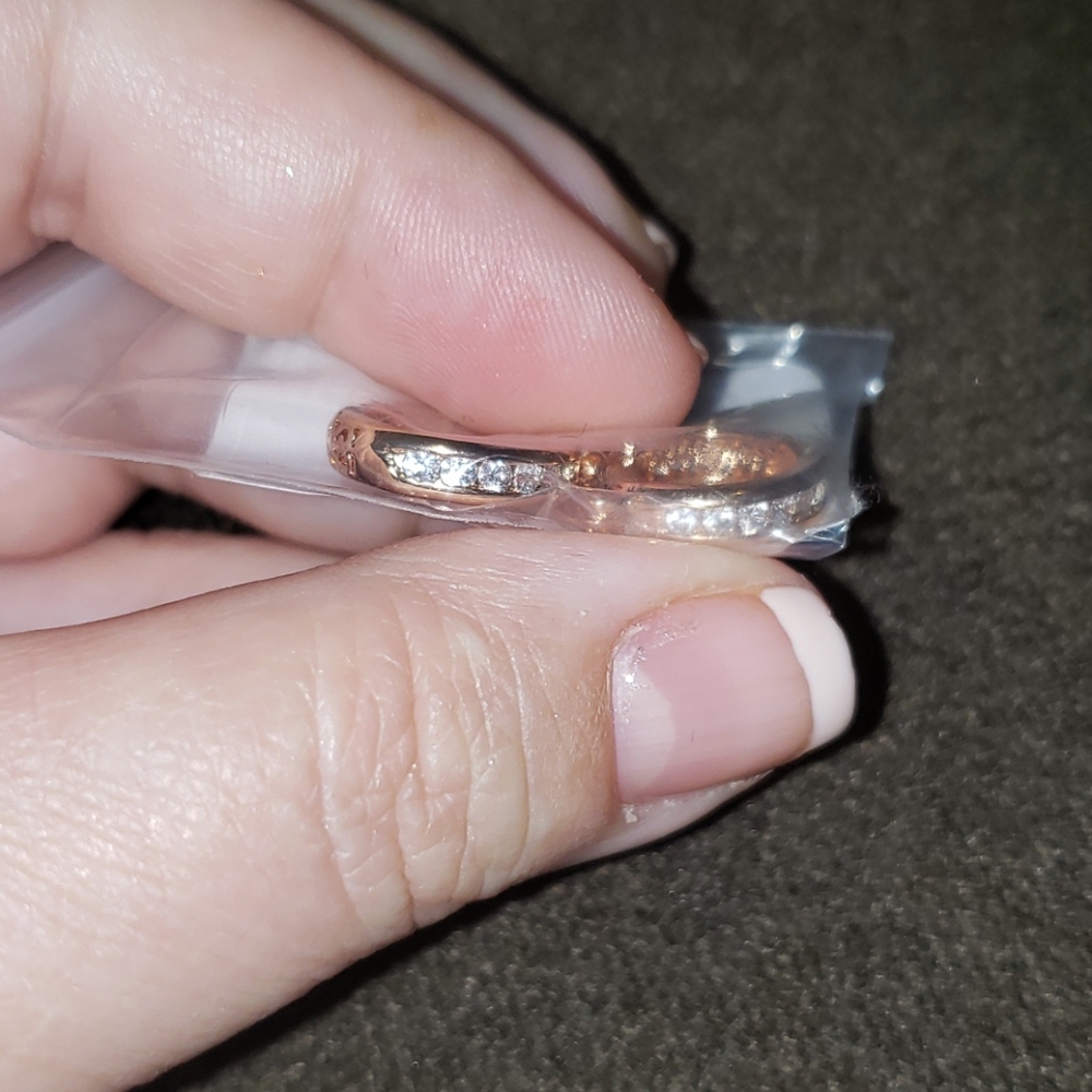 Wish.com hoops rose gold tone